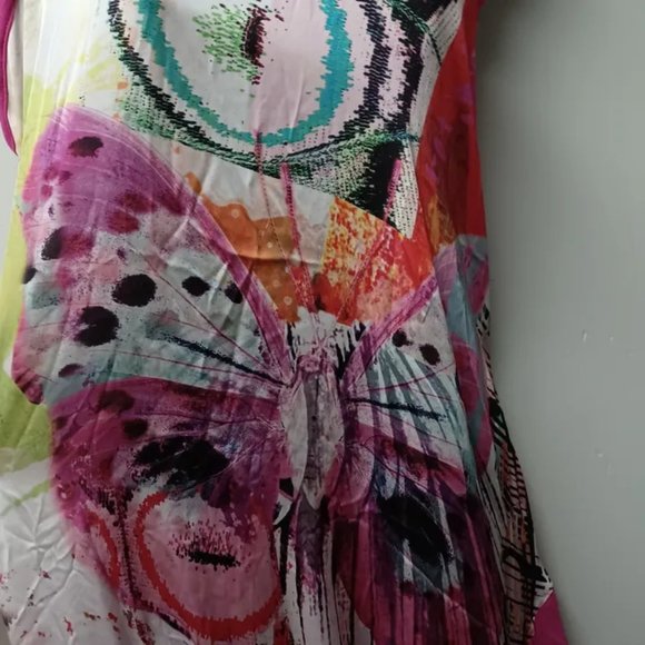 pink butterfly dress / robe papillon rose - Picture 2 of 4